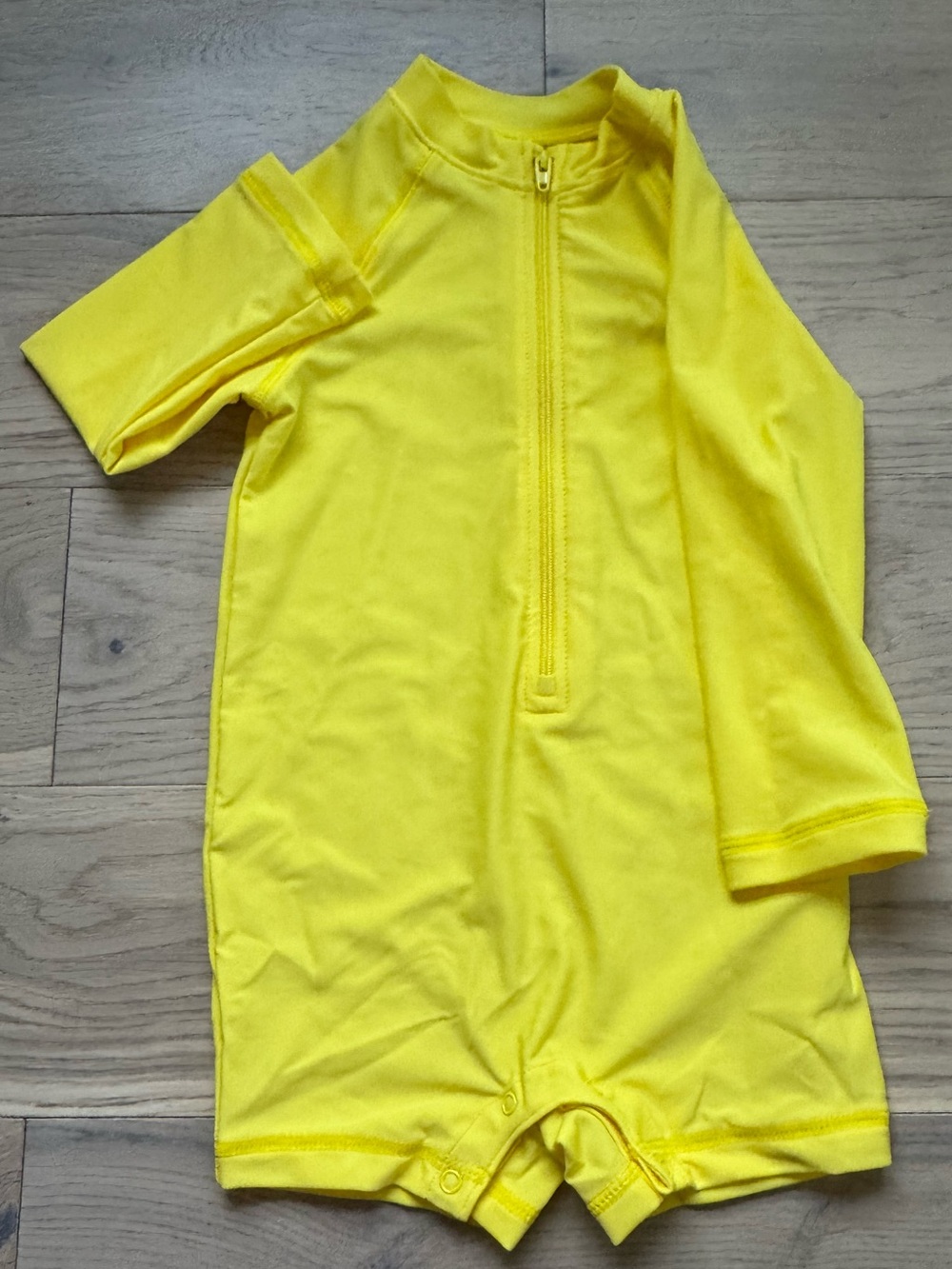 NWOT Primary Baby Sunsuit UPF 50+ Rashguard One-Piece Bright Yellow